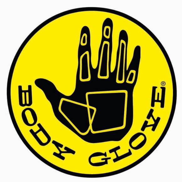 BODY GLOVE Mens Black/White/Orange Geometric Pattern Board Shorts - Picture 2 of 5